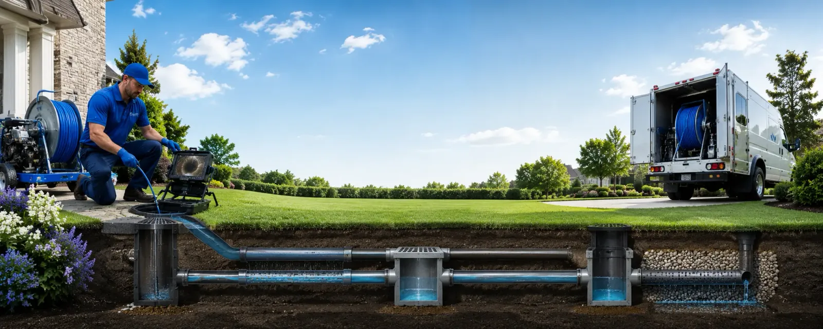 Outdoor drain cleaning information for Burdine, KY